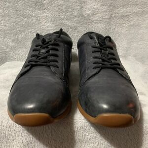 Born Mens Black Leather‎ Lace Up Casual Sneakers Shoes Size 11 M